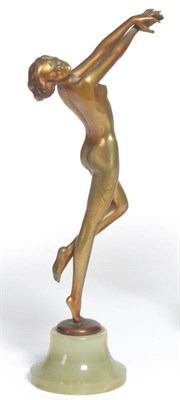 Lot 1779 - Josef Lorenzl (1892-1950): A Patinated Bronze Figure, circa 1925, modelled as a dancing nude,...