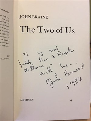 Lot 189 - Braine (John, 1922-1986). Collection of first editions inscribed to the author's friends...