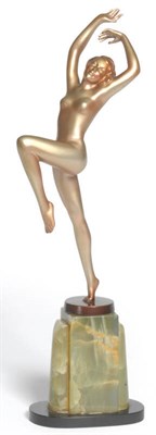 Lot 1780 - Attributed to Josef Lorenzl (1892-1950): A Silvered and Cold-Painted Bronze Figure, circa 1925,...