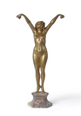 Lot 1781 - Claire Jeanne Robert Colinet (1880-1950): "Andalusian", A Bronze Figure, of a nude female...