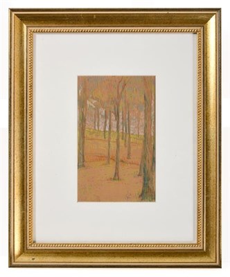 Lot 1019 - Hippolyte Petitjean (1854-1929) French Les Abres Signed and dated 1st November (18)96, crayon,...