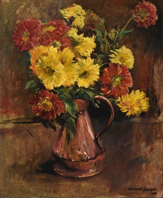 Lot 1034 - Alexander Jamieson (1873-1937) Scottish Still life with Summer flowers Signed and dated 1926,...