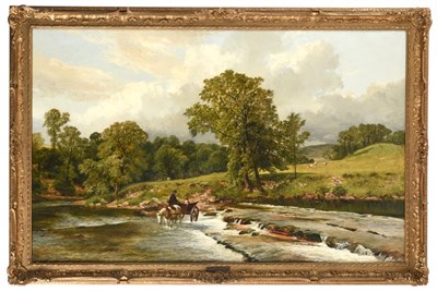 Lot 1059 - James Peel (1811-1906)  ''On the Lowther, Westmoreland''   Signed, oil on canvas, 74cm by...