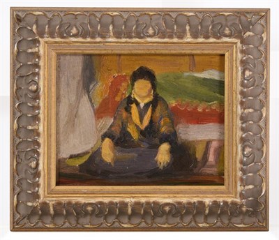 Lot 1073 - Donald Wood (1889-1953)  ''Gypsies at Appleby Fair'' (1911)  Oil on canvasboard, 12.5cm by 16cm...