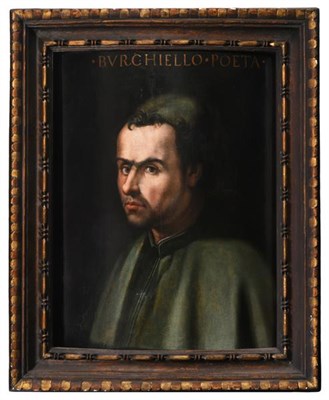 Lot 1087 - Circle of Cristofano dell Altissimo (c.1525- 1605) Italian  Portrait of the poet Burchiello,...