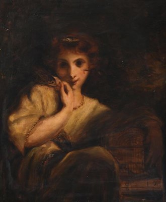 Lot 1093 - After Sir Joshua Reynolds RA (19th century) Robinetta Oil on canvas, 74cm by 61cm  Provenance: Once