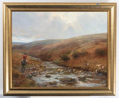 Lot 1120 - Alison Guest (b.1951)  ''The Magic of Exmoor, Chalk Water''  Signed, oil on board, 59cm by 74.5cm