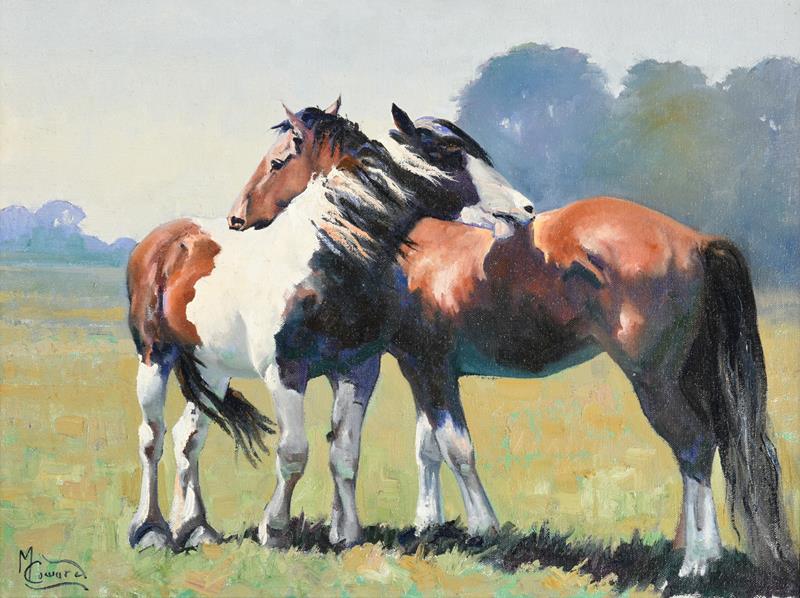 Lot 1132 - Malcolm Coward (b.1948) ''You scratch my back''  Signed, oil on canvas, 45.5cm by 61cm  See...