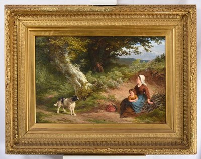 Lot 1140 - Edward Holmes (19th century)  ''The Resting Place, New Forest Hampshire'' Signed, signed and...