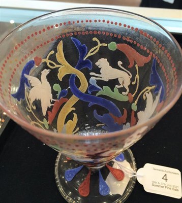 Lot 4 - A Renaissance Style Venetian Glass Goblet, Venice and Murano Glass and Mosaic Co, circa 1903,...
