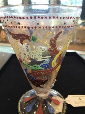 Lot 4 - A Renaissance Style Venetian Glass Goblet, Venice and Murano Glass and Mosaic Co, circa 1903,...