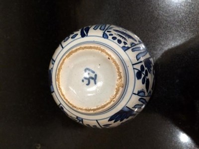 Lot 65 - An English Delft Posset Pot and Cover, London or Bristol, circa 1720, of baluster form with...