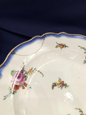 Lot 109 - A Marcoline Meissen Porcelain Dinner Service, circa 1780, painted with flowersprays and...