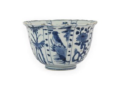 Lot 129 - A Chinese Kraak Porcelain Bowl, Wanli period, of circular form with slightly everted rim, typically