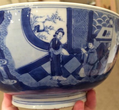 Lot 141 - A Chinese Porcelain ''Romance of the Western Chamber'' Bowl, Kangxi reign mark and probably of...