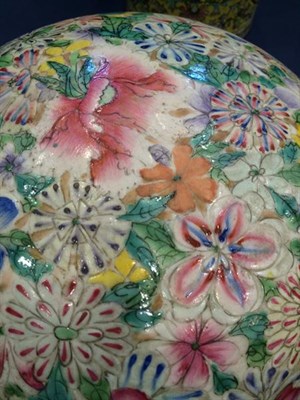 Lot 153 - A Chinese Porcelain Box and Cover, Qianlong reign mark but not of the period, of circular...