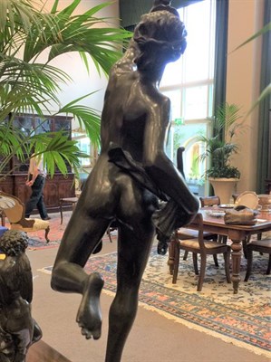 Lot 228 - After Giambologna (1529-1608): A Pair of Bronze Figures of Mercury and Fortuna, on Sienna...