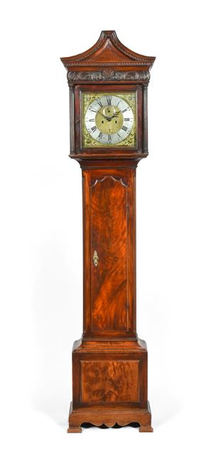 Lot 289 - An Irish Mahogany Eight Day Longcase Clock, signed Alexr Gordon, Dublin, circa 1780, pagoda...