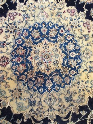 Lot 312 - Fine Nain Rug of unusual size Central Iran, circa 1960 The field of tendrils centred by a...