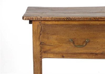 Lot 352 - An 18th Century French Provincial Ash Low Dresser, the rectangular top of three plank...