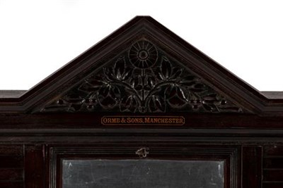 Lot 406 - Orme & Sons, Manchester: A Victorian Carved Mahogany Snooker Score Board, late 19th century,...