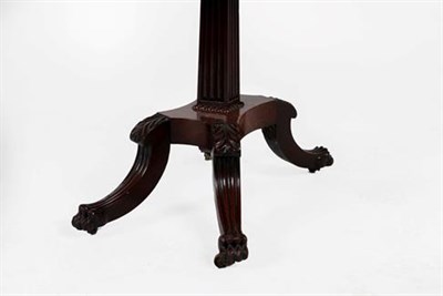 Lot 413 - A George IV Mahogany Dropleaf Pedestal Table, 2nd quarter 19th century, the moulded edge above...