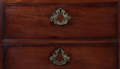 Lot 424 - A Pair of Mahogany Glazed Free-Standing Secretaire, part 19th century and adapted, with Greek...