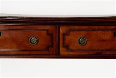 Lot 430 - A George III Mahogany, Satinwood Banded, Boxwood and Ebony Strung Sofa Table, early 19th...