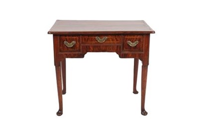 Lot 433 - A George I Walnut, Crossbanded and Featherbanded Dressing Table, early 18th Century, with three...
