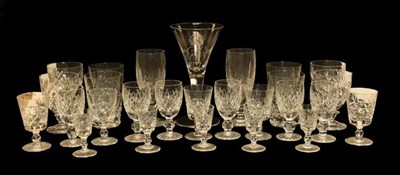 Lot 66 - A quantity of Waterford crystal drinking glasses, including twelve various sized Bohemian...