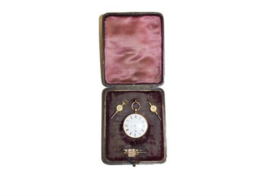 Lot 151 - A lady's fob watch, inside case back stamped 18k