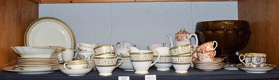 Lot 223 - A quantity of ceramics, mostly tea and dinner wares by Minton, Worcester, Aynsley, etc (qty on...