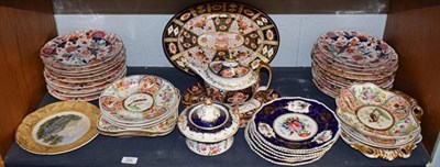 Lot 226 - A quantity of mainly 19th century English porcelain part dinner and dessert services, etc,...