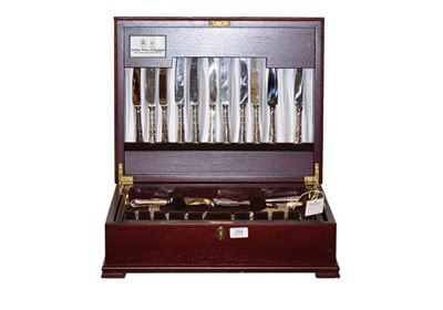 Lot 244 - A canteen of silver plated cutlery