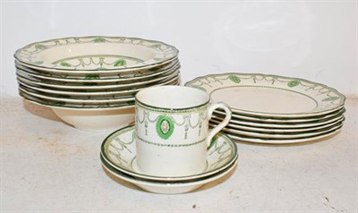 Lot 353 - A Royal Doulton Countess pattern part dinner and tea service, a stoneware jar, a large copper...