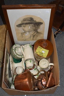 Lot 353 - A Royal Doulton Countess pattern part dinner and tea service, a stoneware jar, a large copper...