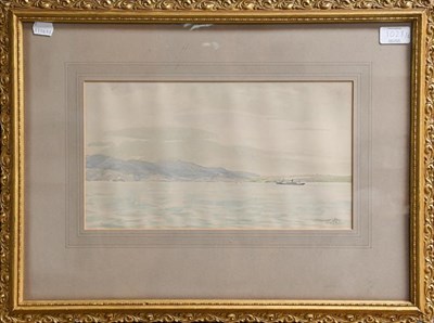 Lot 1028 - Sir Muirhead Bone HRWS (1876-1953) a view of the Cap Della Roca, Portugal, signed and inscribed...