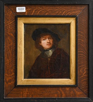 Lot 1033 - Three oil paintings including a portrait (3)
