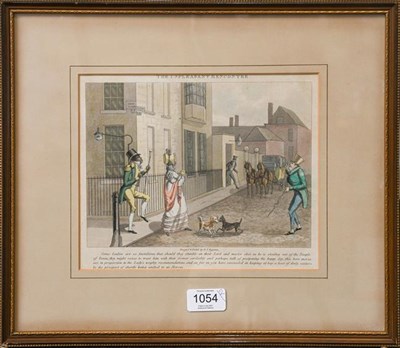 Lot 1054 - After Cruickshank titled High Life Below Stairs, 21cm by 27.5cm and another print by D T...