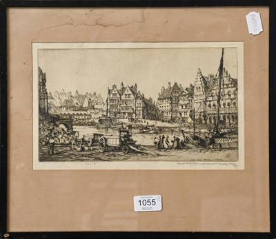 Lot 1055 - Wilfred Crawford Appleby, three signed and numbered etchings, landscapes, together with another...