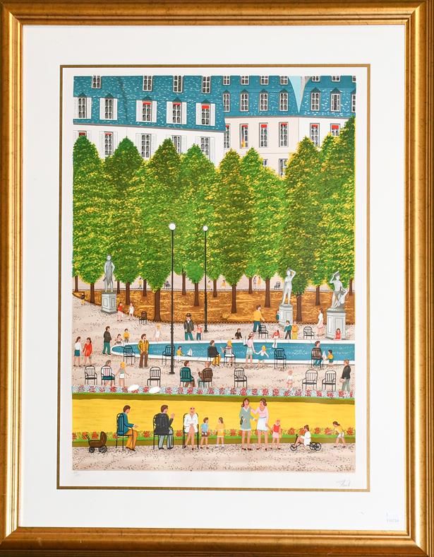 Lot 1078 - After Francois 'Fanch' Ledan (French, b. 1949) artist proof of a golf course and a further print by