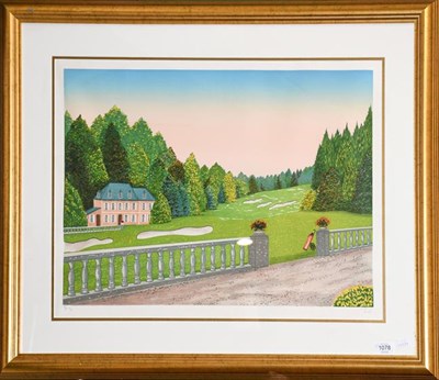 Lot 1078 - After Francois 'Fanch' Ledan (French, b. 1949) artist proof of a golf course and a further print by