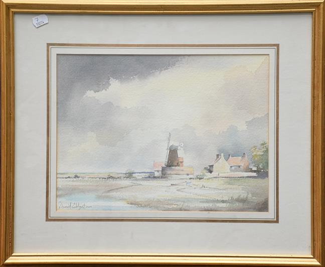 Lot 1080 - David Eddington (20th century) a pair of signed watercolours of boats in a estuary, 25cm by...