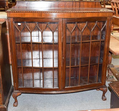 Lot 1191 - A display cabinet and a modern tripod table (2)