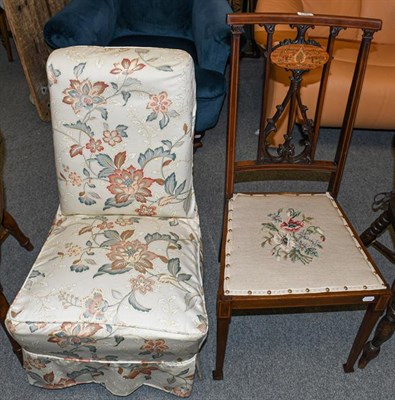 Lot 1223 - A Victorian nursing chair and an Edwardian chair (2)