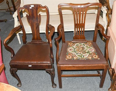 Lot 1235 - A 1920's mahogany chair in the 18th century style