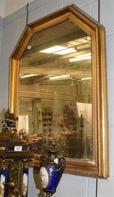 Lot 1244 - A gilt framed mirror, 76cm by 87cm