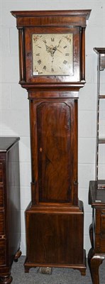 Lot 1246 - A mahogany thirty hour longcase clock with 12'' square painted dial