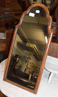Lot 1258 - A Queen Anne style easel mirror, 29cm by 64cm, and a gilt and gesso mirror, 50cm by 48cm (2)