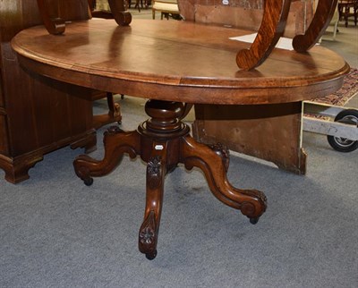 Lot 1263 - A Victorian walnut loo table, 143cm by 110cm by 75cm